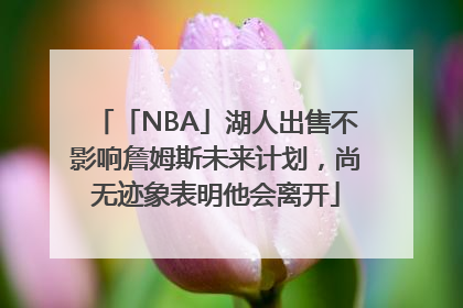 「NBA」湖人出售不影响詹姆斯未来计划，尚无迹象表明他会离开