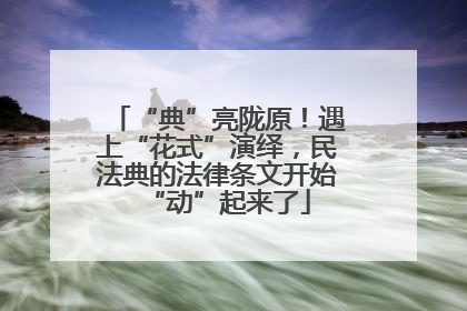 “典”亮陇原！遇上“花式”演绎，民法典的法律条文开始“动”起来了