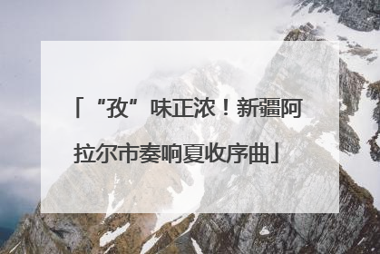 “孜”味正浓！新疆阿拉尔市奏响夏收序曲