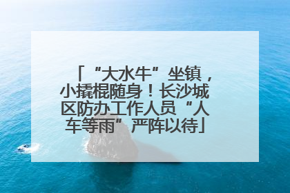 “大水牛”坐镇，小撬棍随身！长沙城区防办工作人员“人车等雨”严阵以待