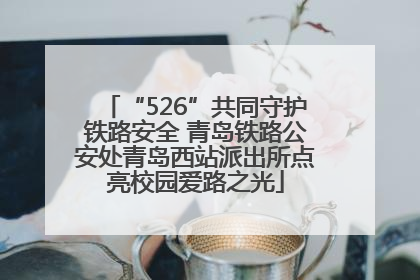 “526”共同守护铁路安全 青岛铁路公安处青岛西站派出所点亮校园爱路之光