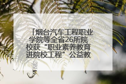 烟台汽车工程职业学院等全省26所院校获“职业素养教育进院校工程”公益教学点集中授牌
