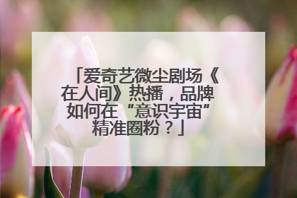 爱奇艺微尘剧场《在人间》热播，品牌如何在“意识宇宙”精准圈粉？
