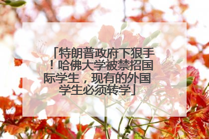 特朗普政府下狠手！哈佛大学被禁招国际学生，现有的外国学生必须转学
