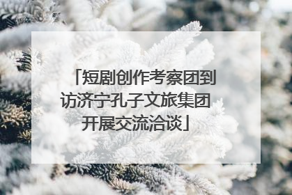 短剧创作考察团到访济宁孔子文旅集团开展交流洽谈