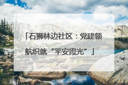 石狮林边社区：党建领航织就“平安霞光”
