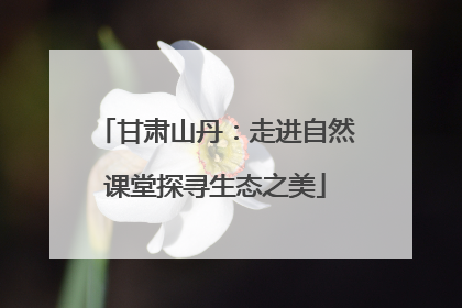 甘肃山丹：走进自然课堂探寻生态之美
