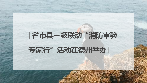 省市县三级联动“消防审验专家行”活动在德州举办