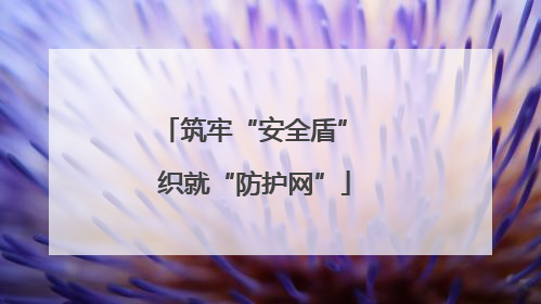 筑牢“安全盾” 织就“防护网”