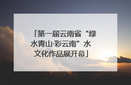 第一届云南省“绿水青山·彩云南”水文化作品展开幕