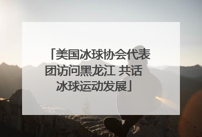 美国冰球协会代表团访问黑龙江 共话冰球运动发展