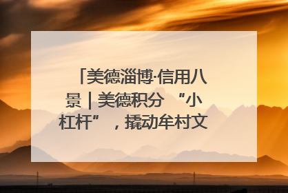 美德淄博·信用八景｜美德积分 “小杠杆”，撬动牟村文明 “大能量”