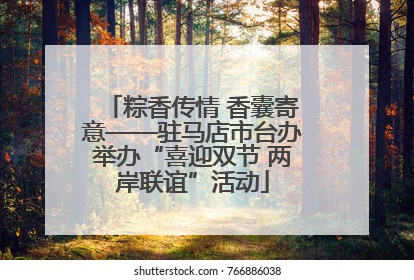 粽香传情 香囊寄意——驻马店市台办举办“喜迎双节 两岸联谊”活动