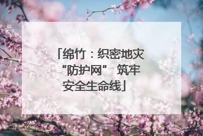 绵竹：织密地灾“防护网” 筑牢安全生命线