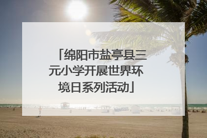 绵阳市盐亭县三元小学开展世界环境日系列活动