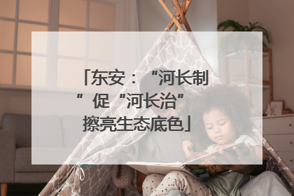 东安：“河长制”促“河长治” 擦亮生态底色