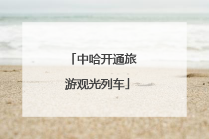 中哈开通旅游观光列车