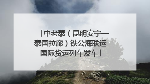 中老泰（昆明安宁—泰国拉廊）铁公海联运国际货运列车发车