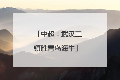 中超：武汉三镇胜青岛海牛