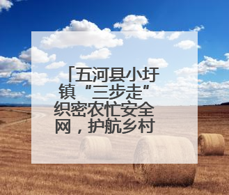 五河县小圩镇“三步走”织密农忙安全网，护航乡村平安路