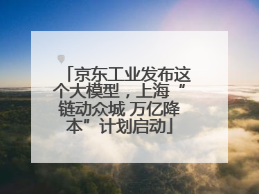 京东工业发布这个大模型，上海“链动众城 万亿降本”计划启动