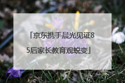 京东携手晨光见证85后家长教育观蜕变