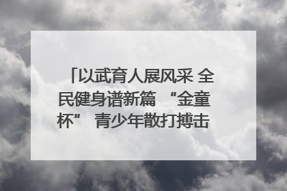 以武育人展风采 全民健身谱新篇 “金童杯” 青少年散打搏击邀请赛圆满落幕