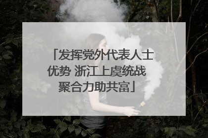 发挥党外代表人士优势 浙江上虞统战聚合力助共富