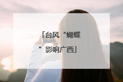 台风“蝴蝶”影响广西
