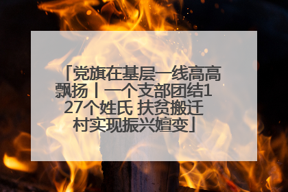 党旗在基层一线高高飘扬丨一个支部团结127个姓氏 扶贫搬迁村实现振兴嬗变