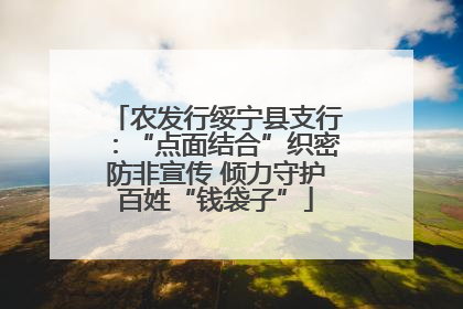 农发行绥宁县支行：“点面结合”织密防非宣传 倾力守护百姓“钱袋子”