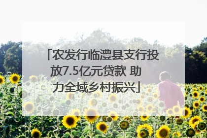 农发行临澧县支行投放7.5亿元贷款 助力全域乡村振兴