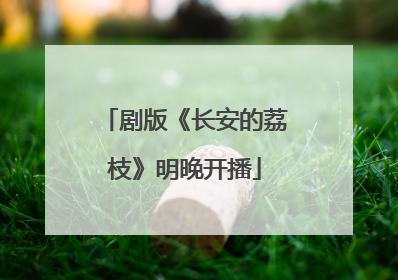 剧版《长安的荔枝》明晚开播