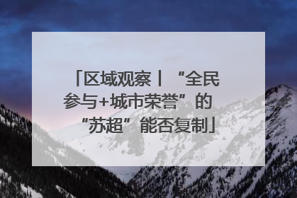 区域观察丨“全民参与+城市荣誉”的“苏超”能否复制