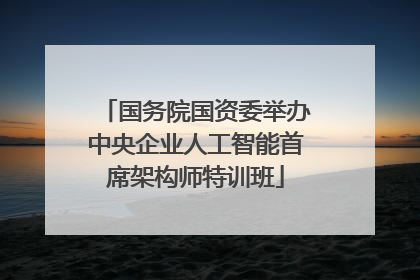 国务院国资委举办中央企业人工智能首席架构师特训班