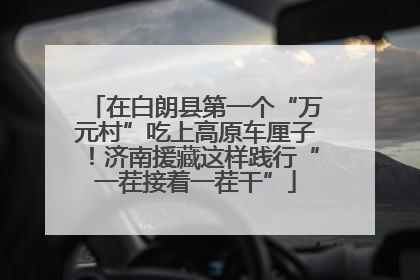 在白朗县第一个“万元村”吃上高原车厘子！济南援藏这样践行“一茬接着一茬干”