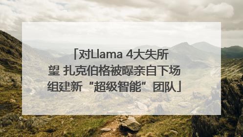 对Llama 4大失所望 扎克伯格被曝亲自下场组建新“超级智能”团队
