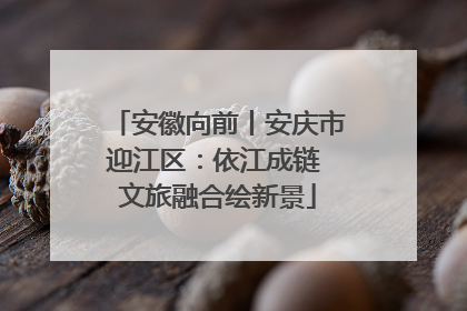 安徽向前丨安庆市迎江区：依江成链 文旅融合绘新景