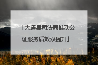 大通县司法局推动公证服务质效双提升