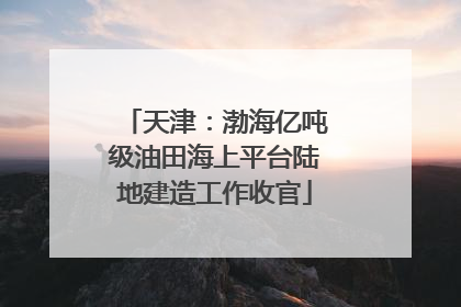 天津：渤海亿吨级油田海上平台陆地建造工作收官