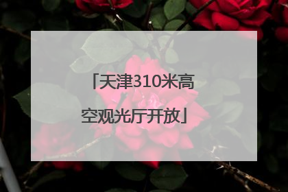 天津310米高空观光厅开放
