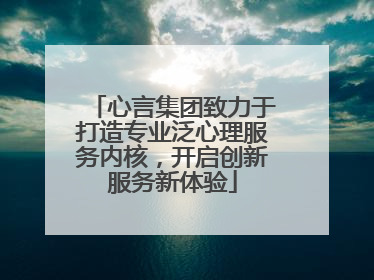心言集团致力于打造专业泛心理服务内核，开启创新服务新体验