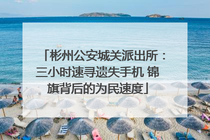 彬州公安城关派出所：三小时速寻遗失手机 锦旗背后的为民速度