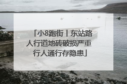 小8跑街丨东站路人行道地砖破损严重 行人通行存隐患