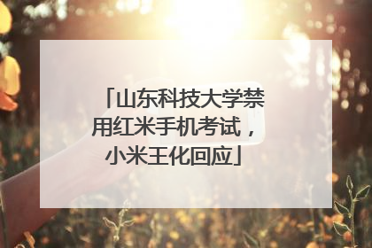 山东科技大学禁用红米手机考试，小米王化回应