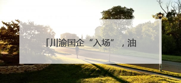 川渝国企“入场”，油气上游领域持续开放