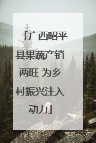 广西昭平县果蔬产销两旺 为乡村振兴注入动力
