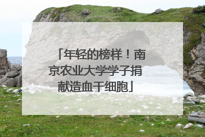 年轻的榜样！南京农业大学学子捐献造血干细胞