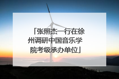 张照杰一行在徐州调研中国音乐学院考级承办单位