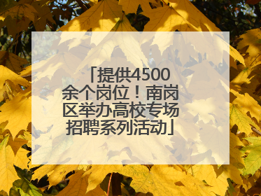 提供4500余个岗位！南岗区举办高校专场招聘系列活动